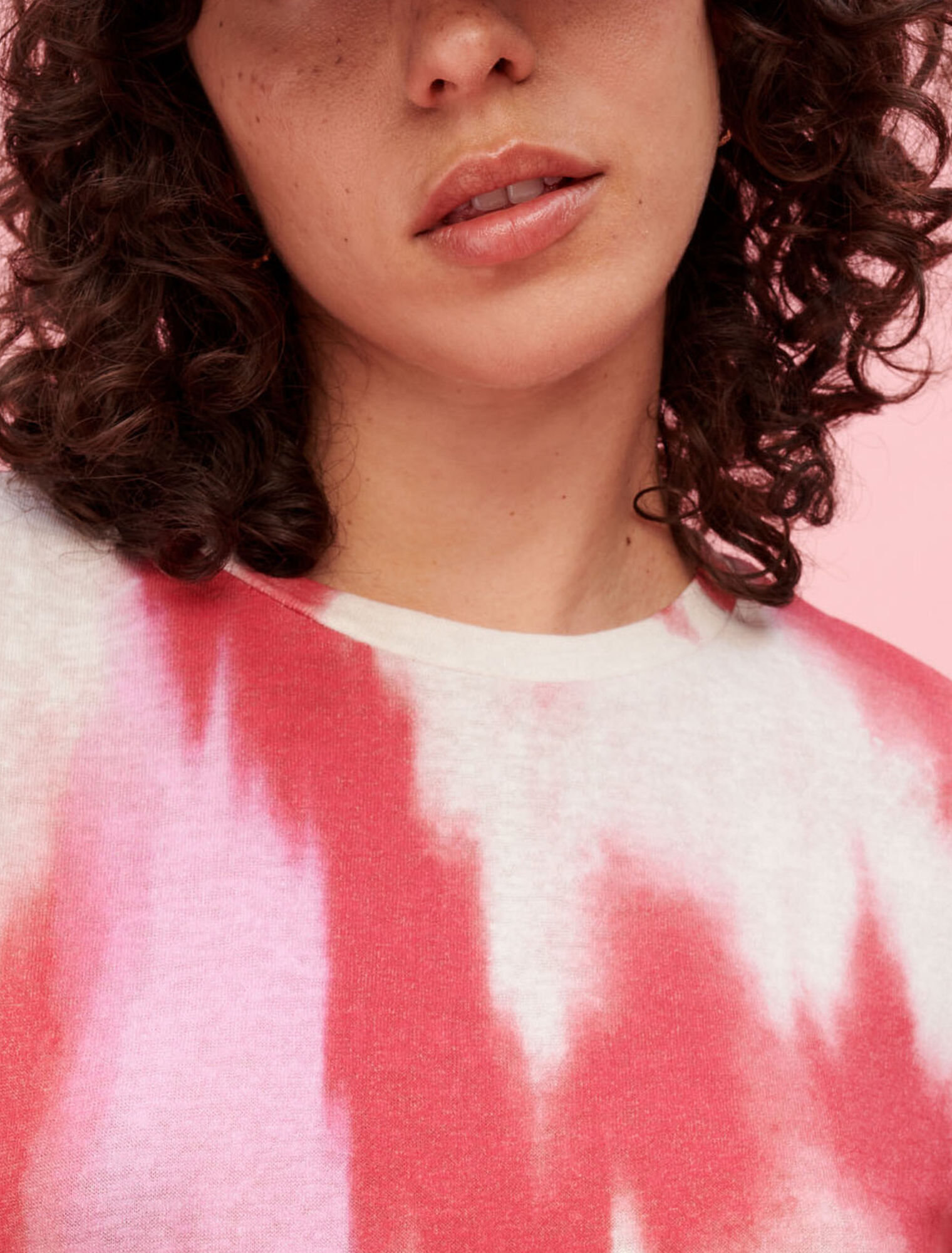 Maglietta fucsia tie and dye