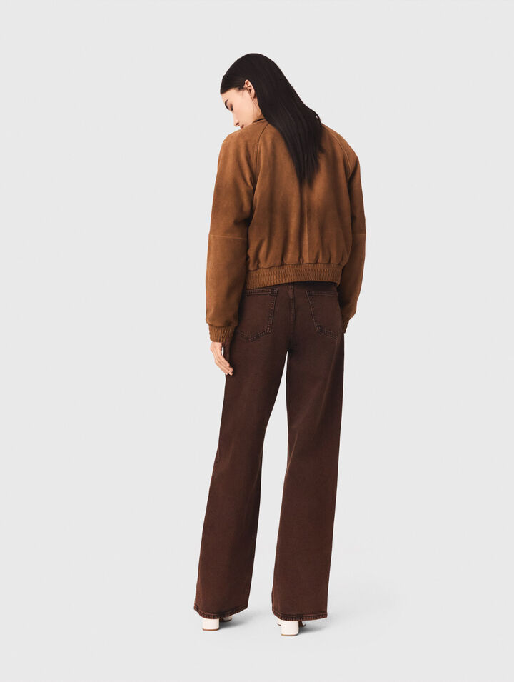 Jeans bootcut con catena