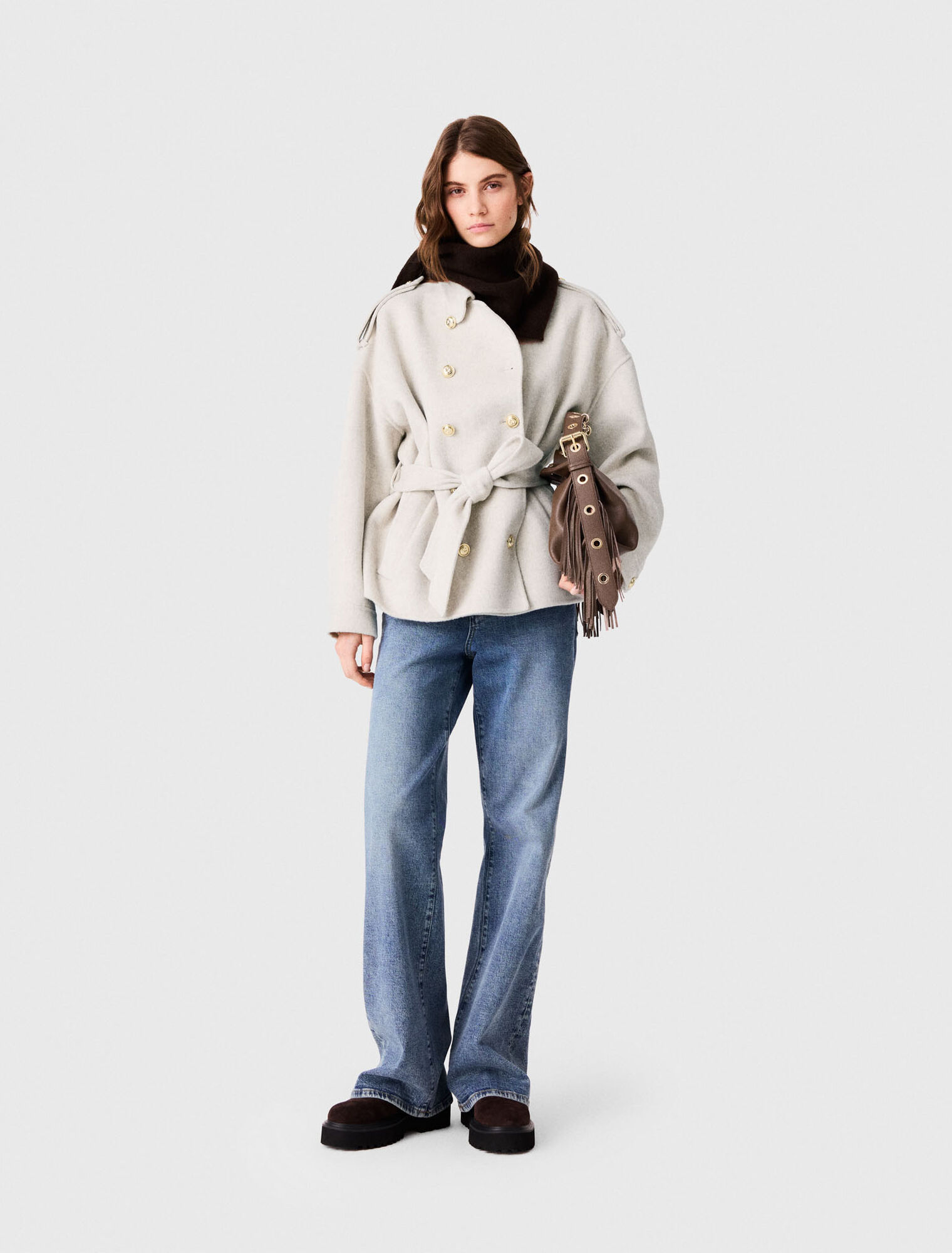 Cappotto double face medio lungo