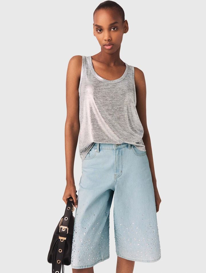 Canottiera metallizzata