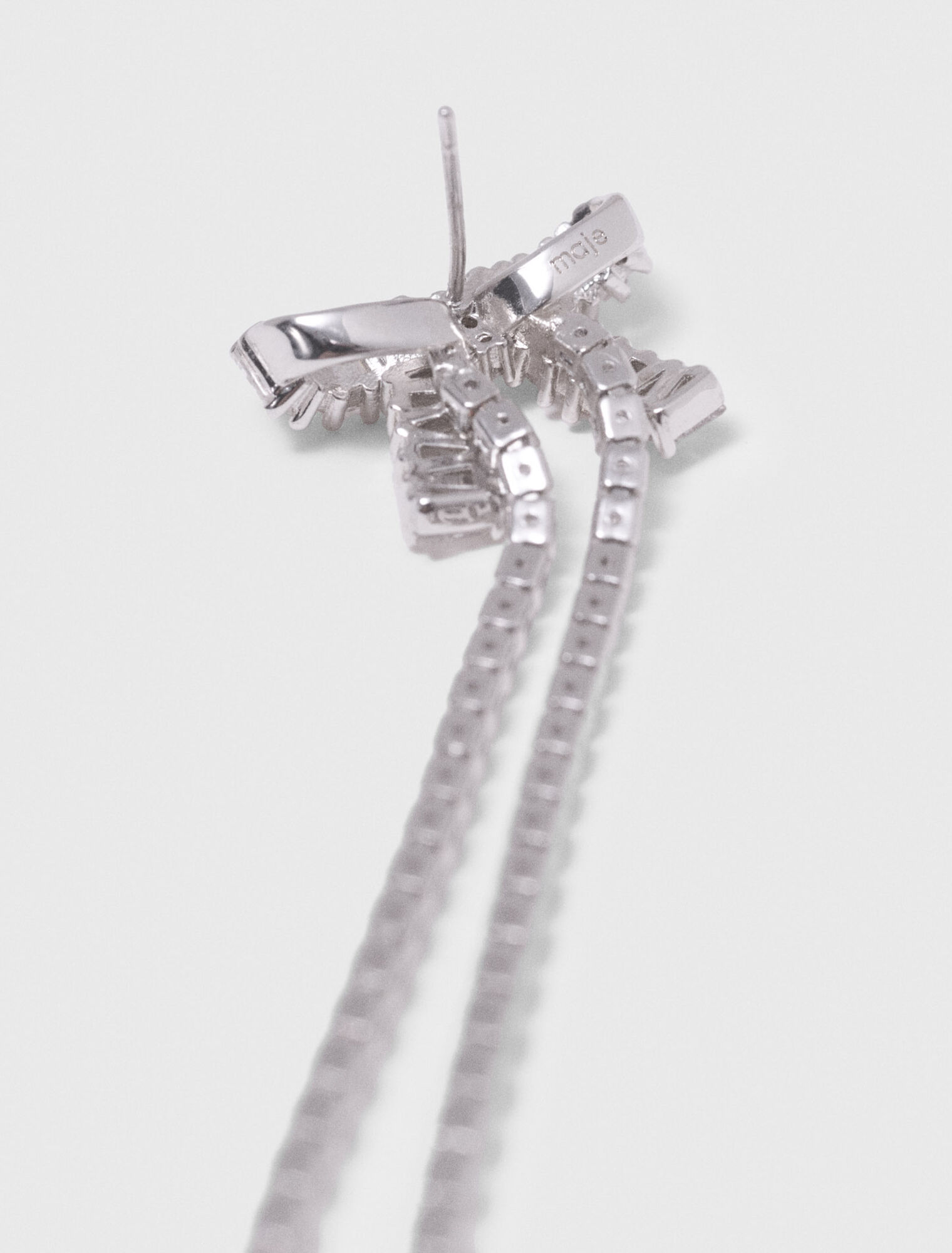 Orecchini a fiocco con strass