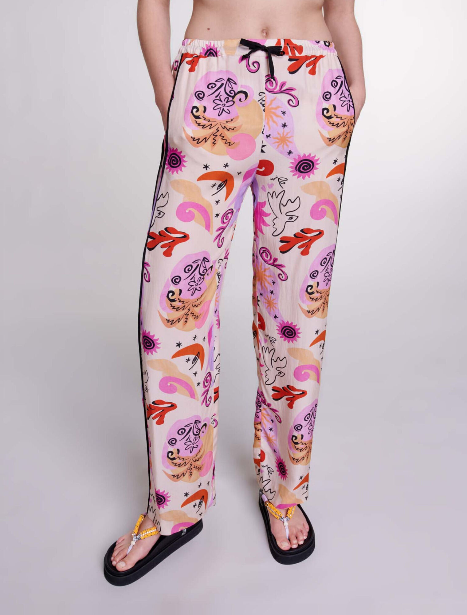Pantaloni in seta
