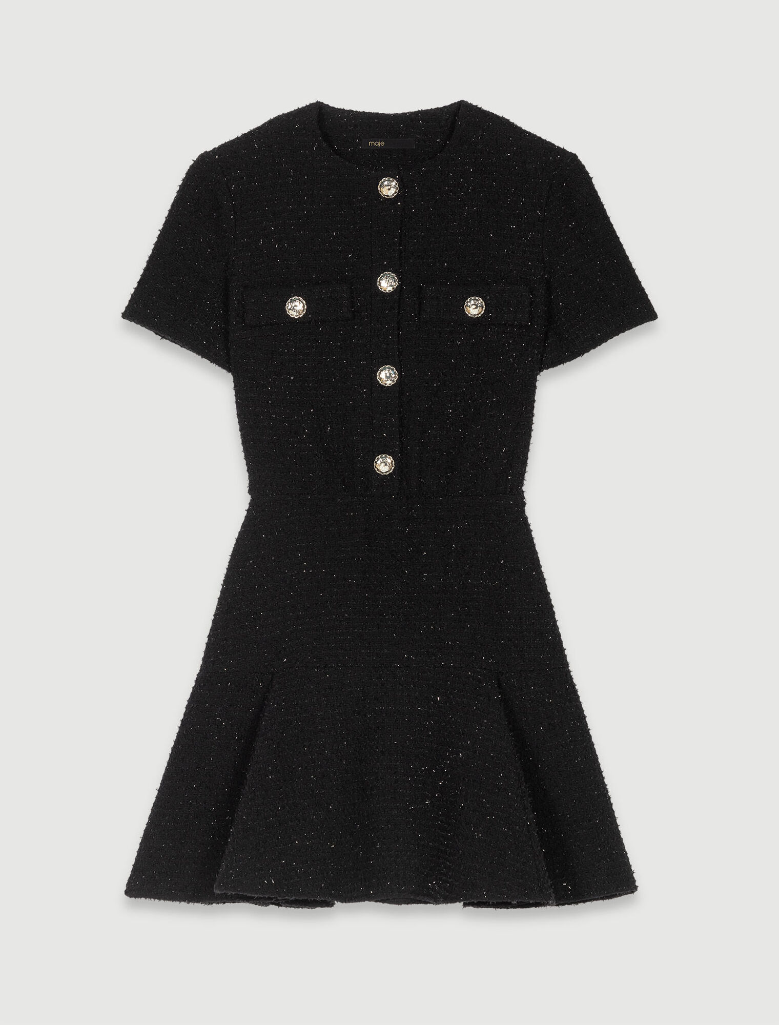 Abito corto in tweed