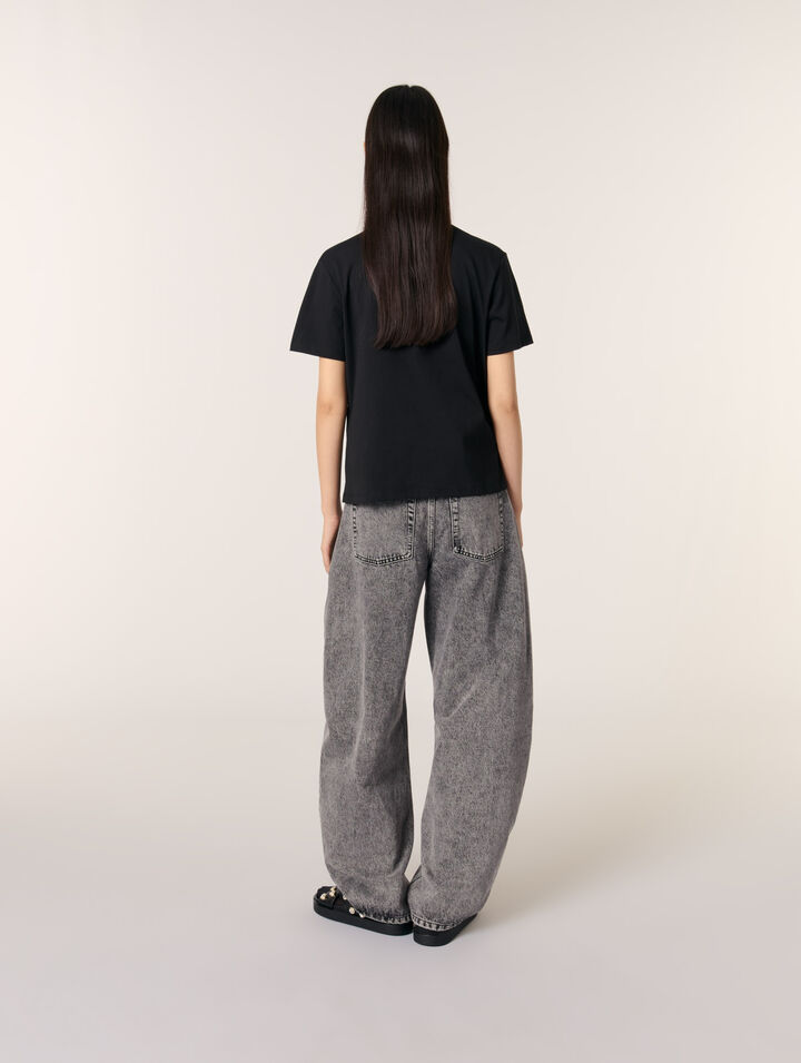 T-shirt con ricamo