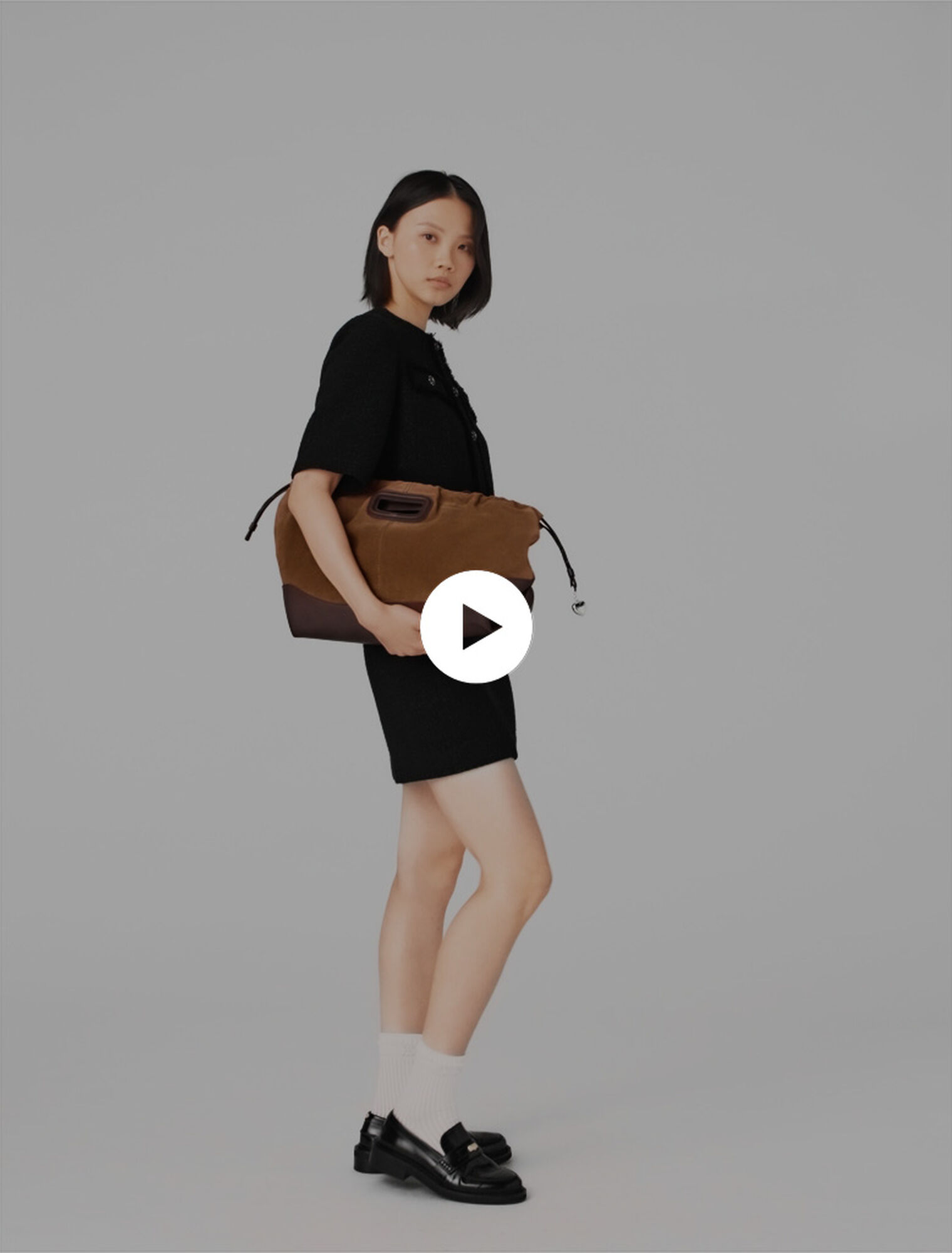 Abito 2 in 1 in tweed brillante