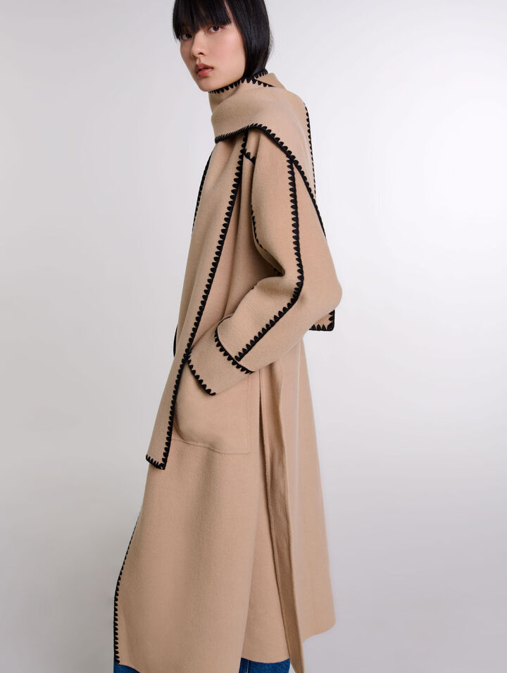 Cappotto bicolor double face