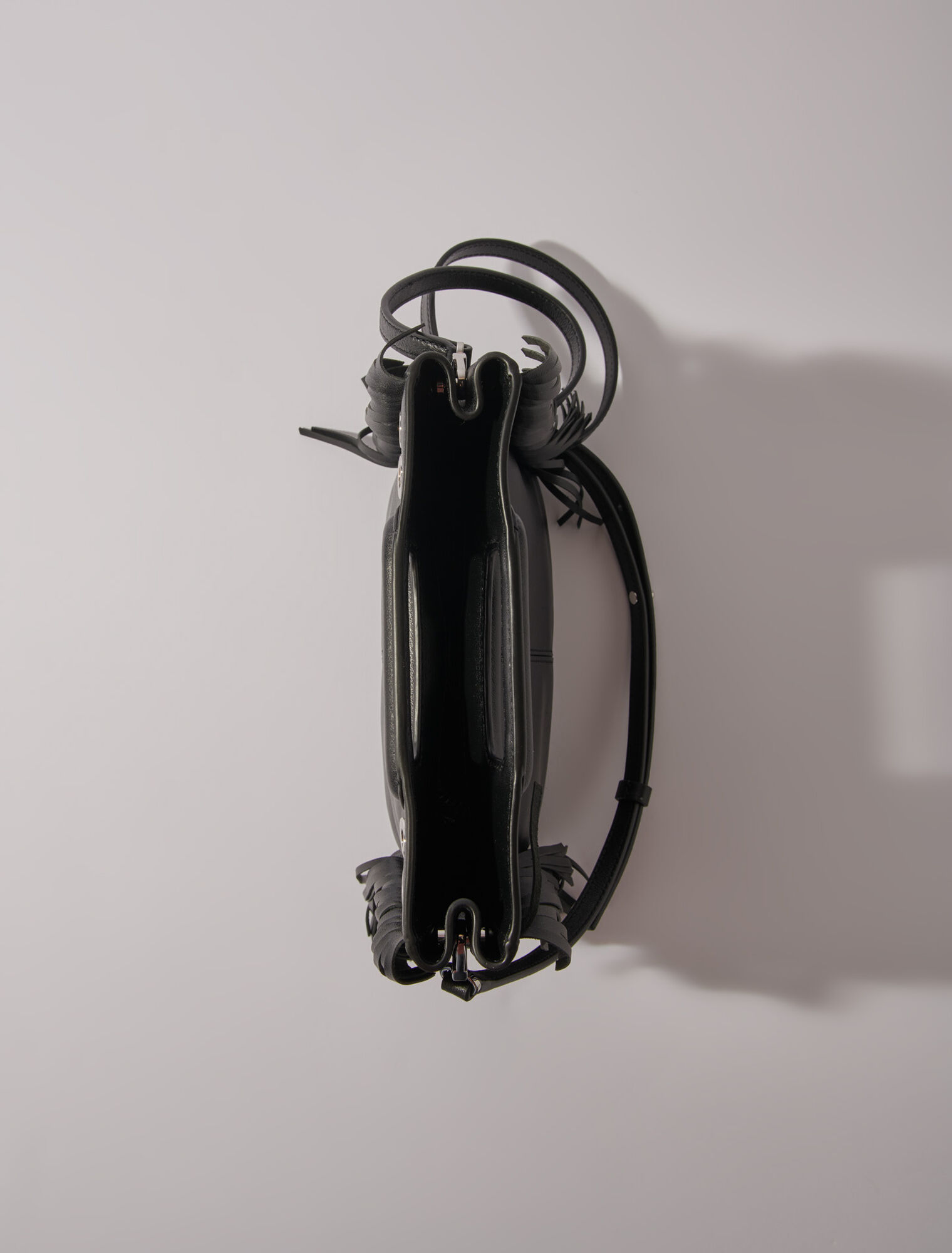 Borsa M in pelle e occhielli