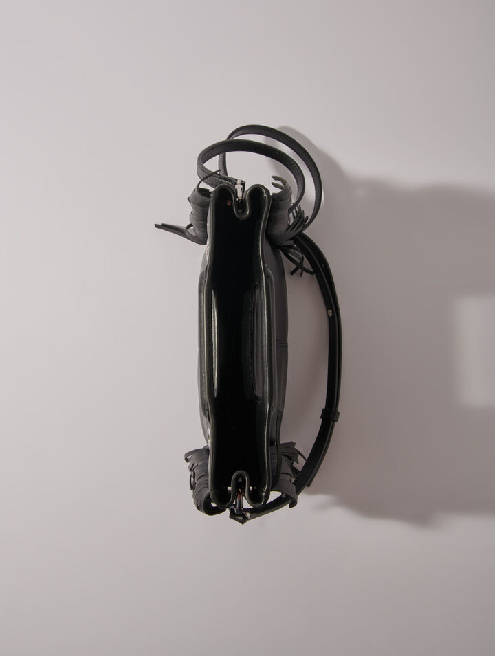 Borsa M in pelle e occhielli