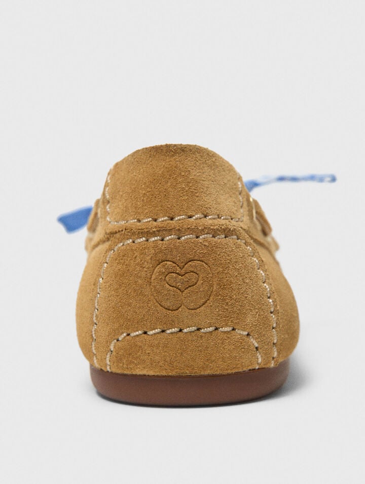 Mocassino da barca in camoscio