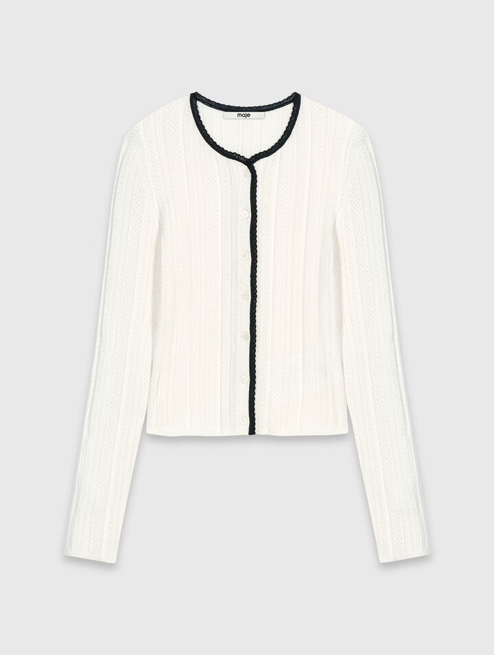 Twinset in maglia pointelle