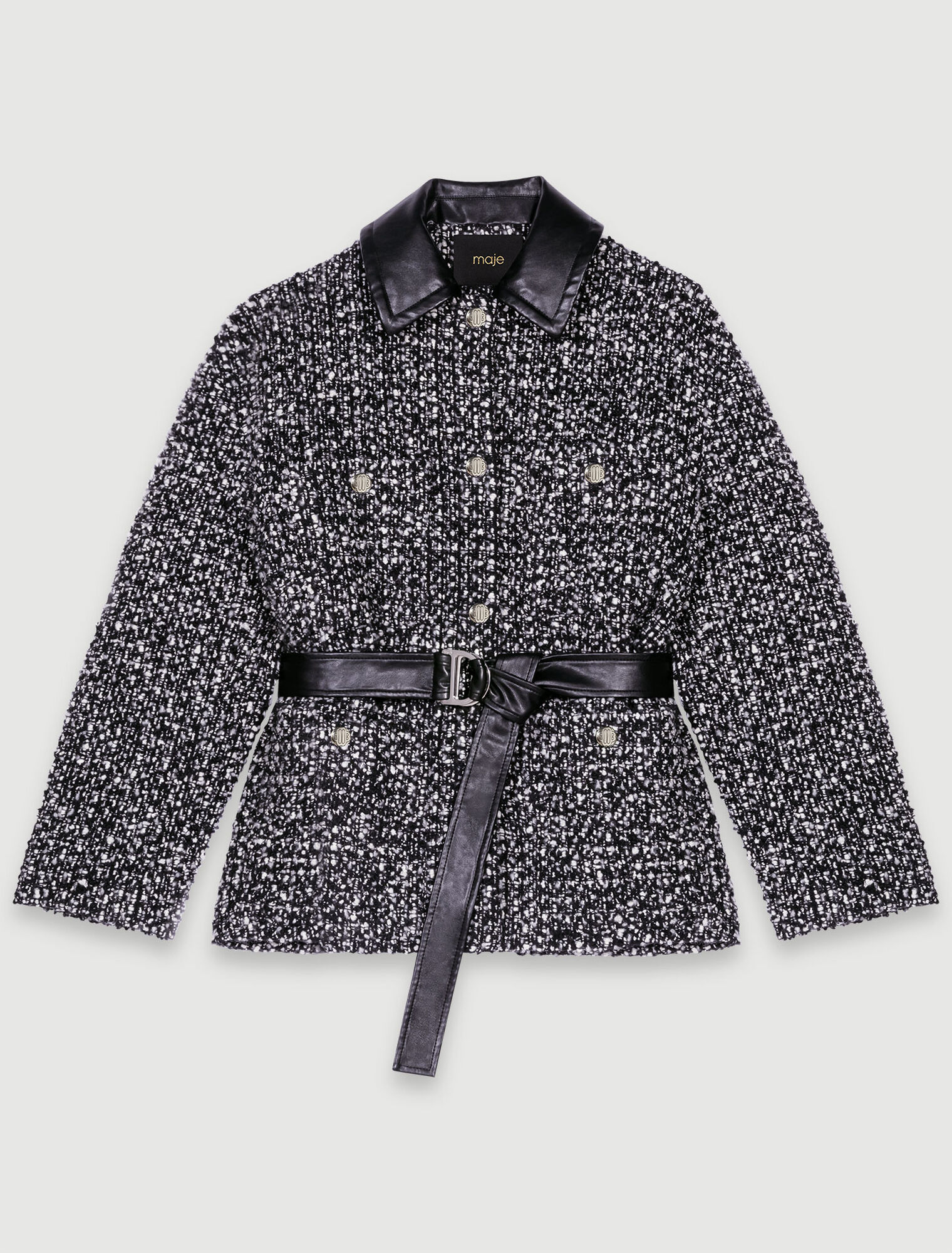 Cappotto corto in tweed