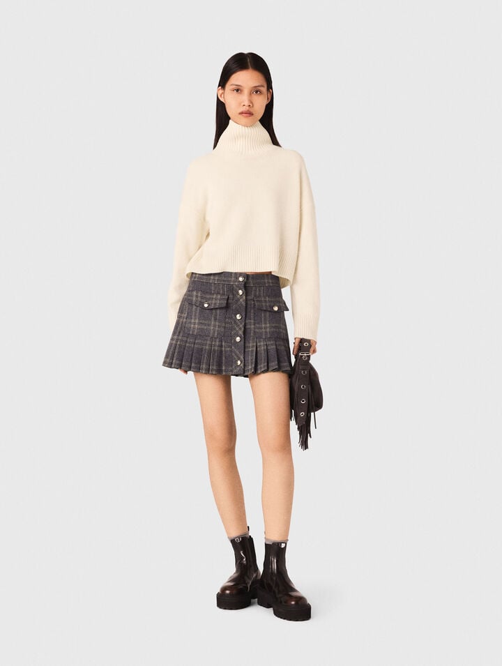 Maglione a collo alto in cachemire