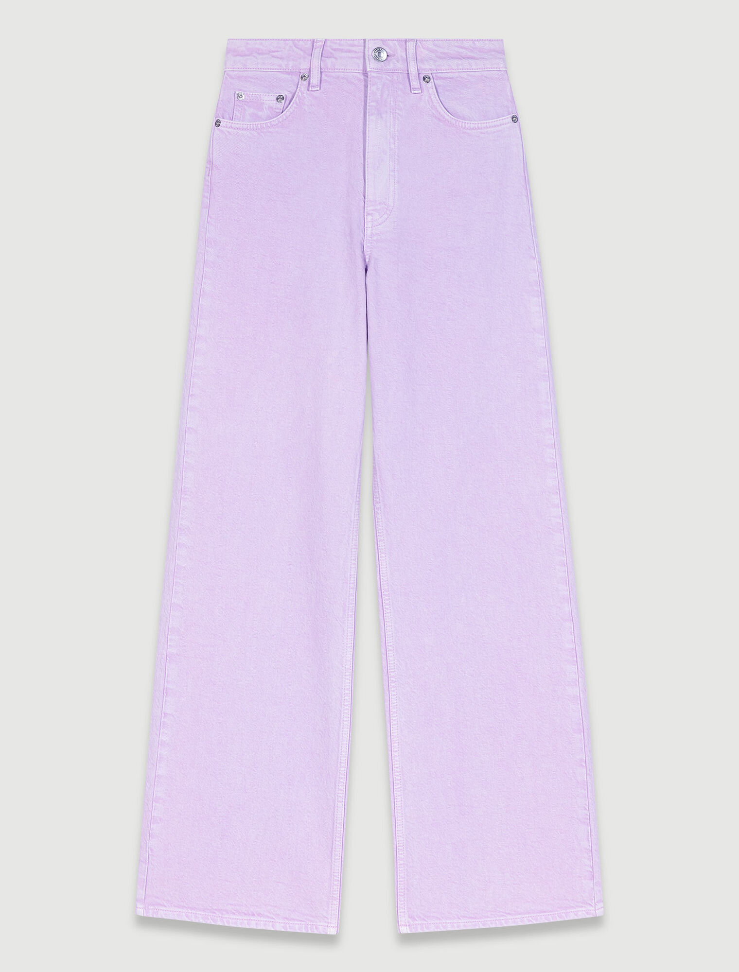 Jeans larghi con effetto délavé
