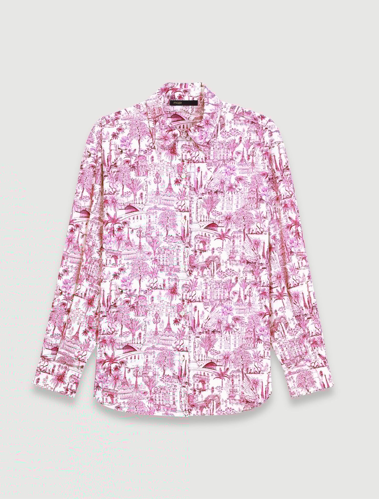 Camicia oversize con stampa