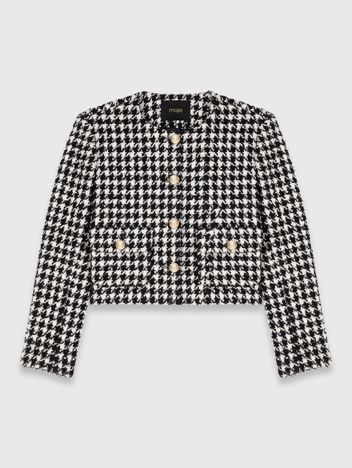 Giacca corta in tweed