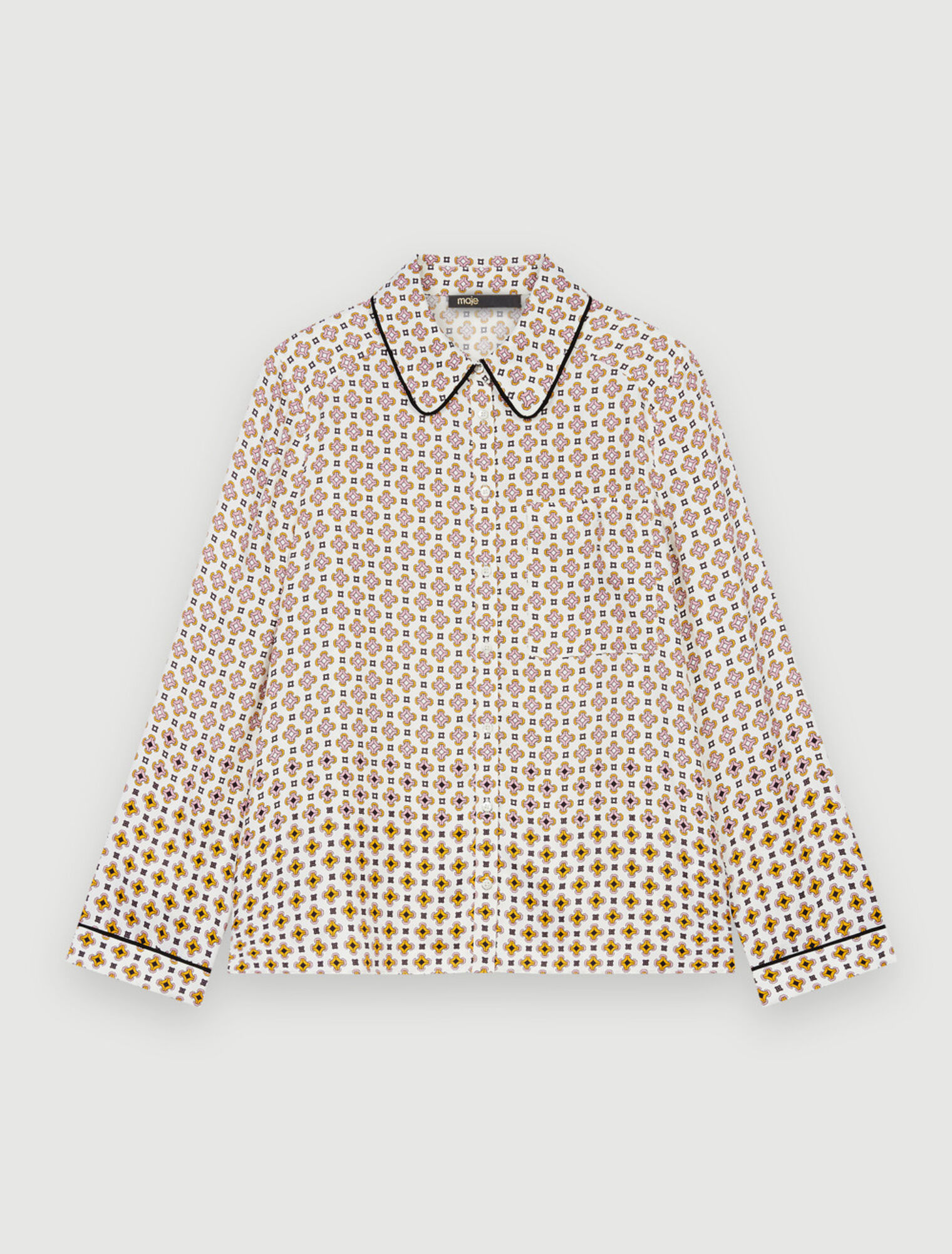 Camicia in viscosa stampata