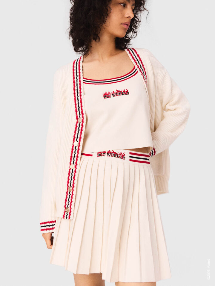 Cardigan lungo ricamato