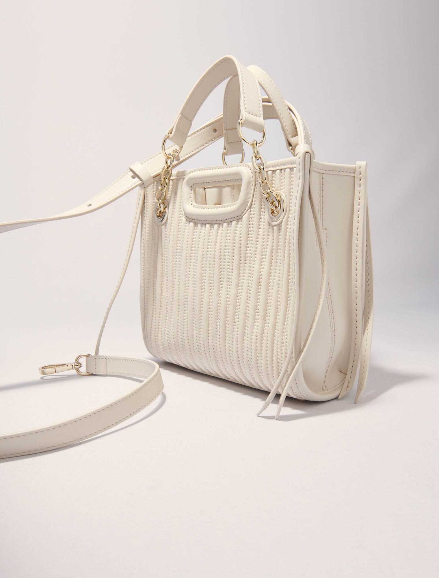 Mini borsa tote in pelle trapuntata