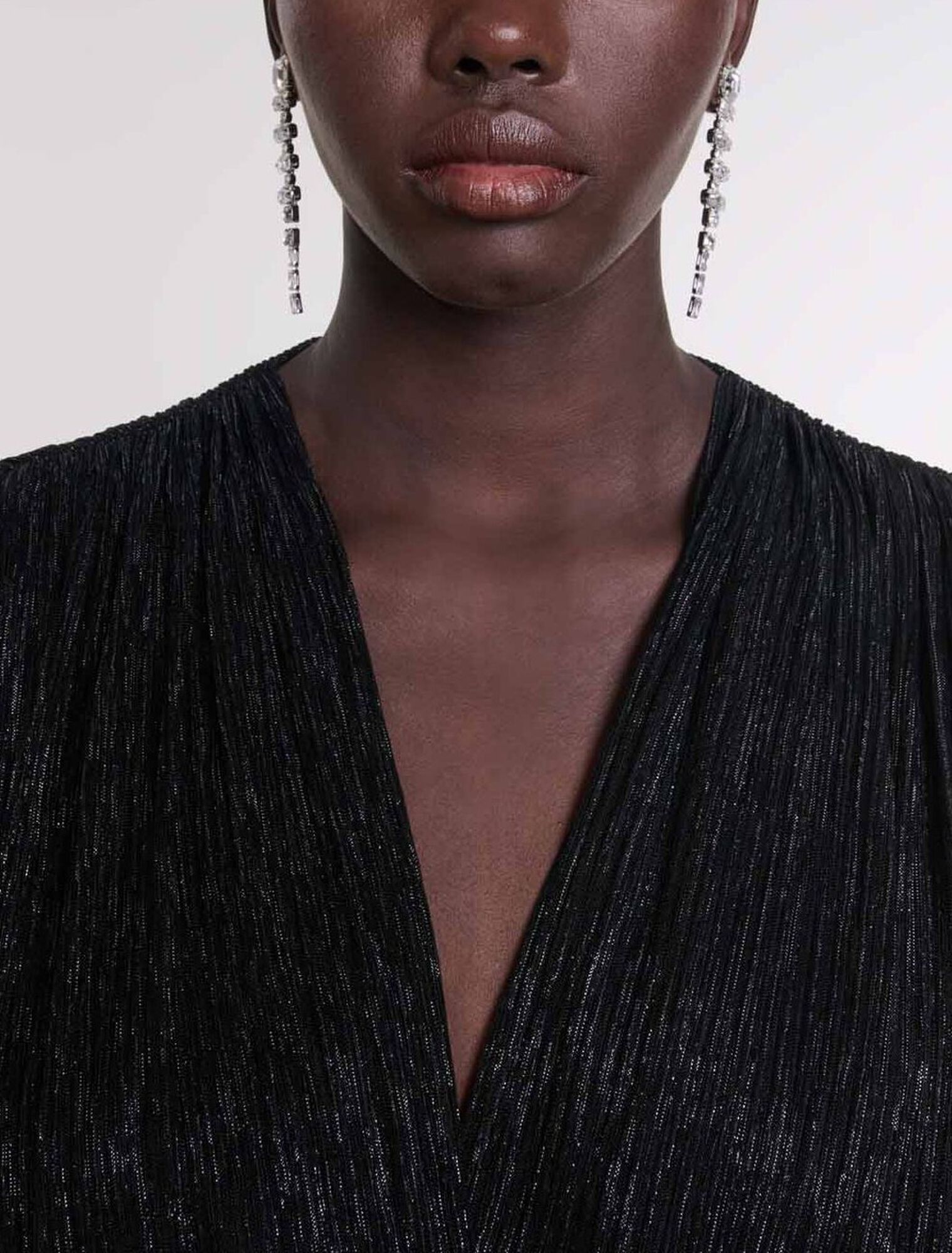 Abito corto in lam&eacute;