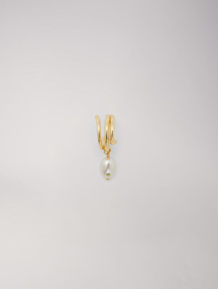Orecchino decorato con perla