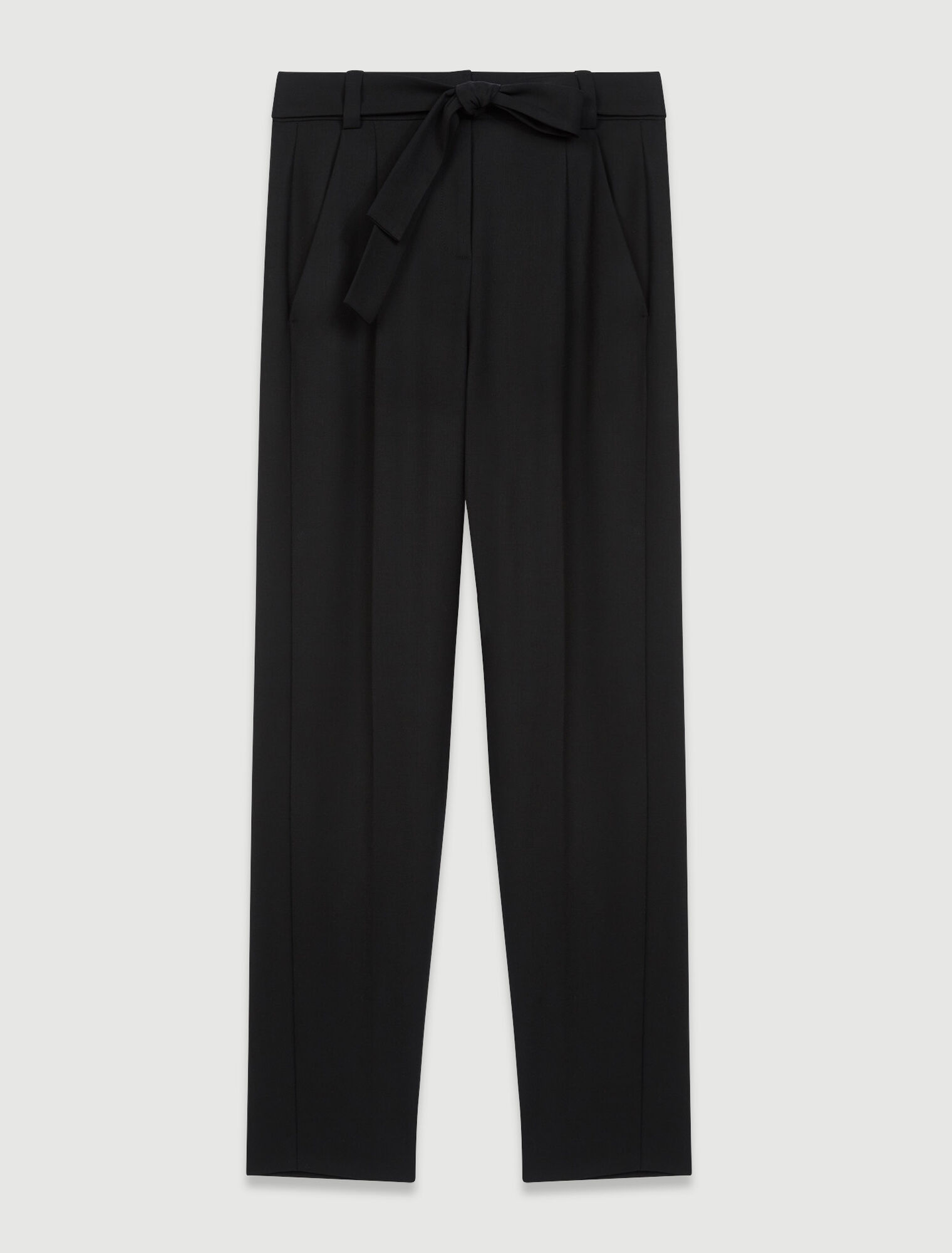 Pantaloni a vita alta con cintura