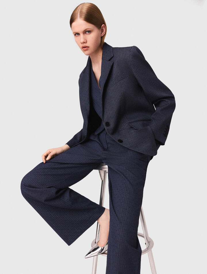 Giacca da tailleur con strass