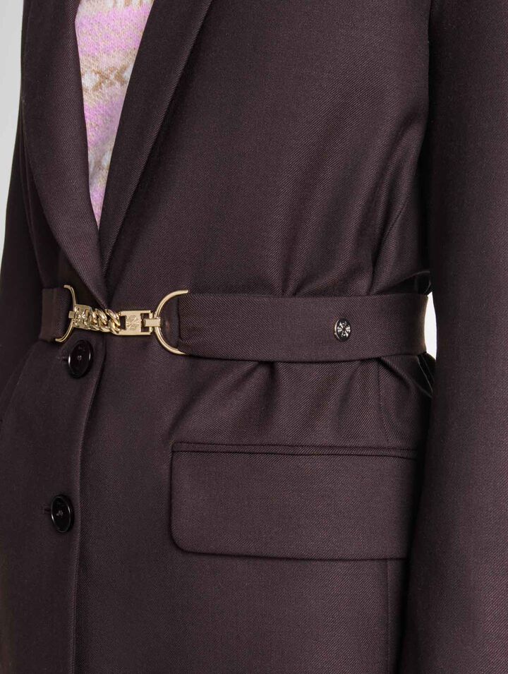 Giacca da tailleur con cintura
