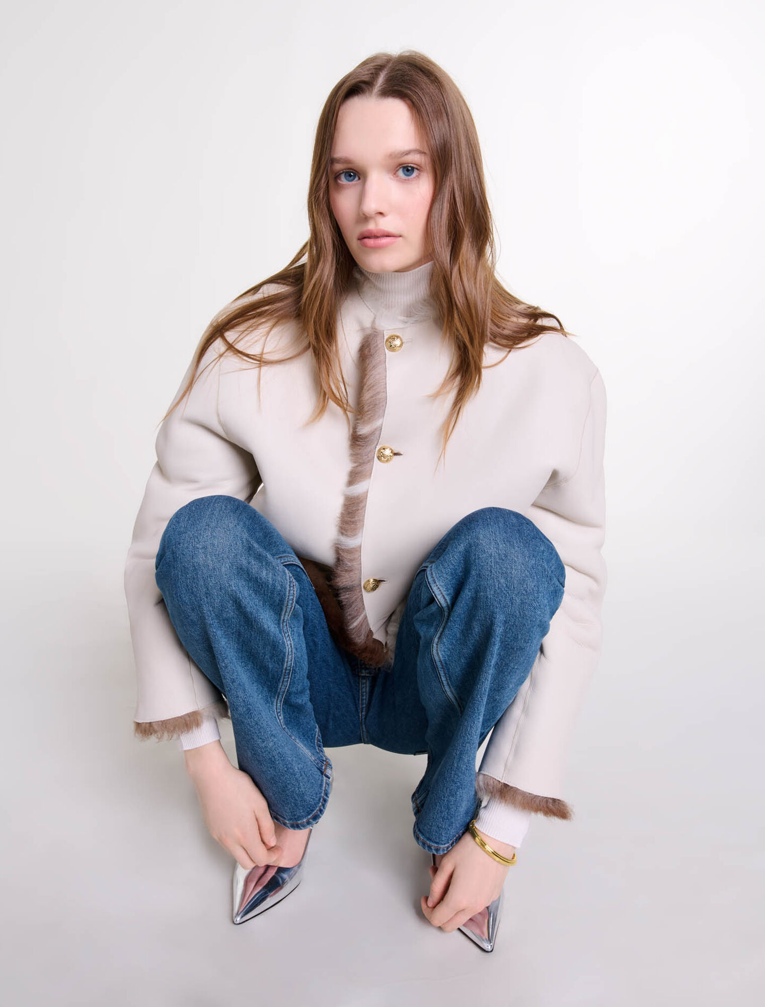 Shearling reversibile