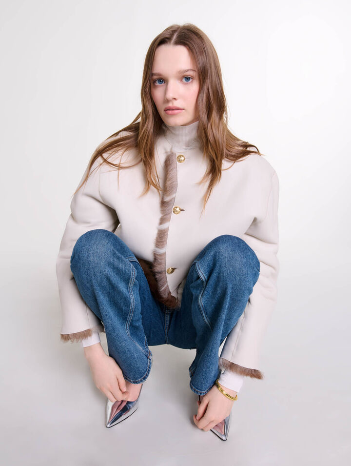Shearling reversibile