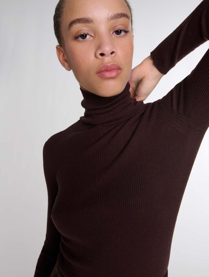 Maglione in lana e seta
