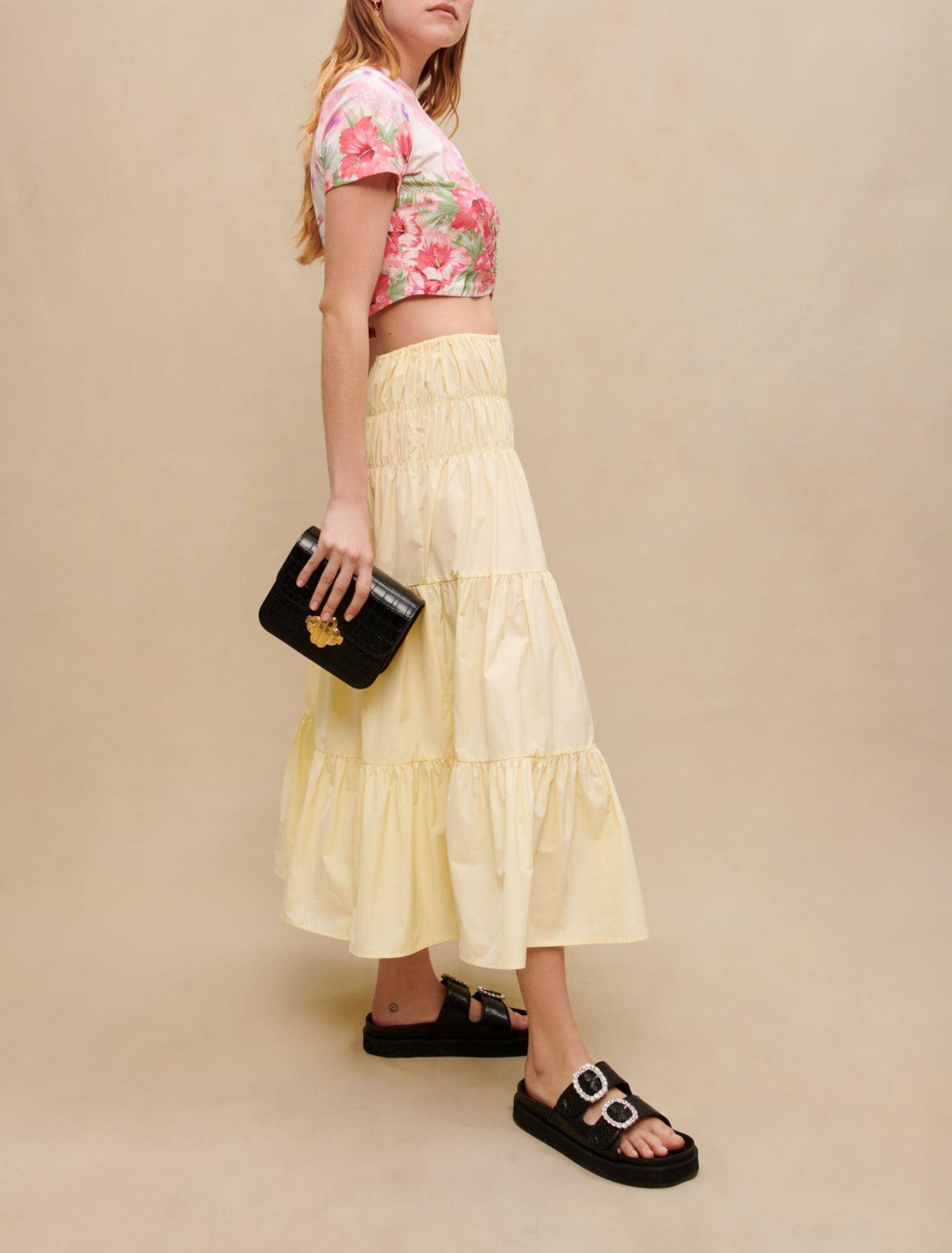 Gonna lunga arricciata