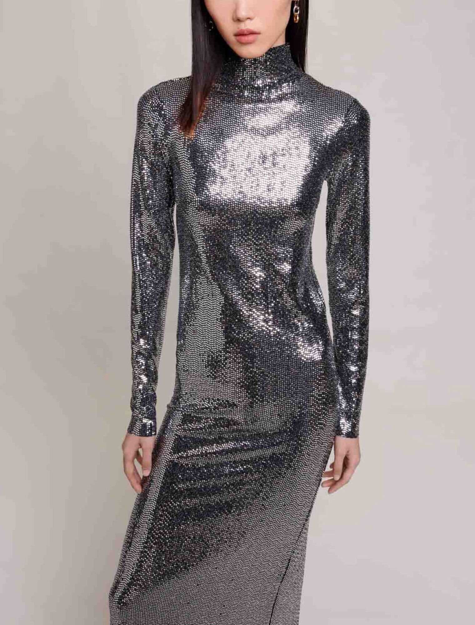 Abito lungo glitter