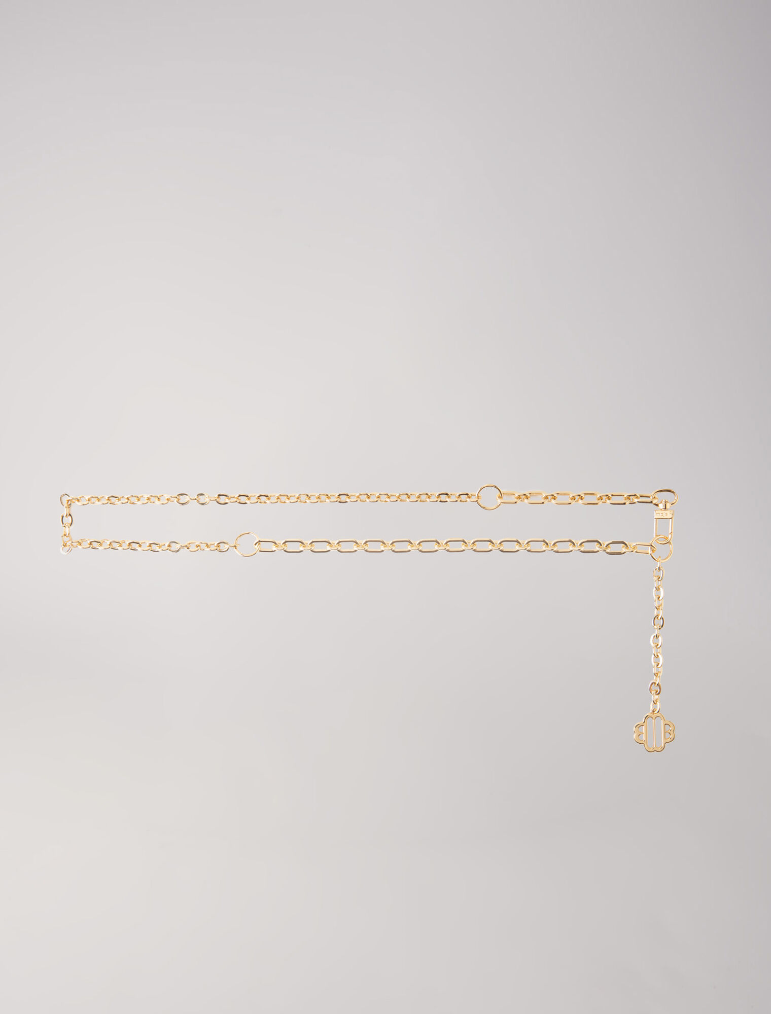 Cintura a catena con logo Clover
