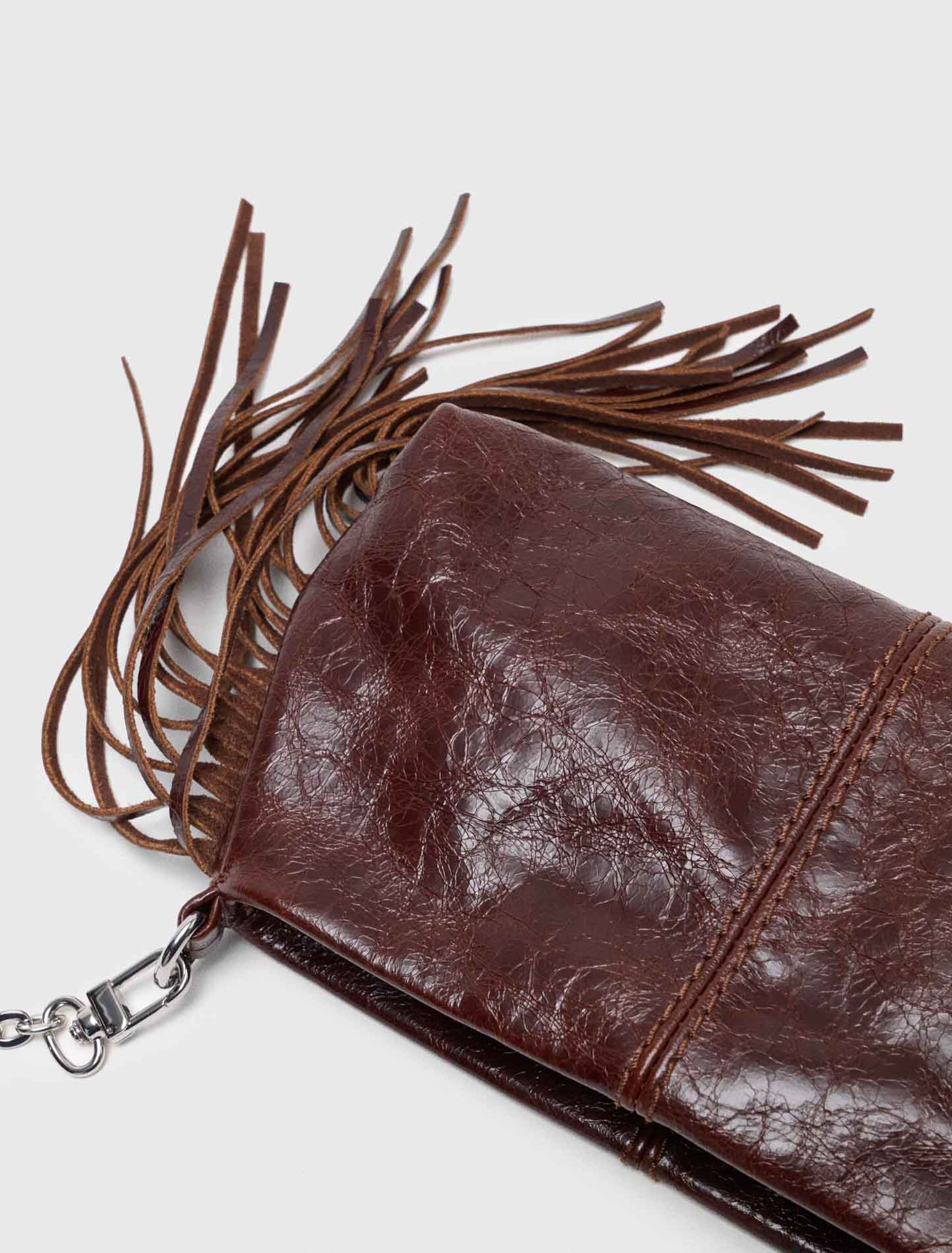 Pochette Miss M pouch pelle vernice