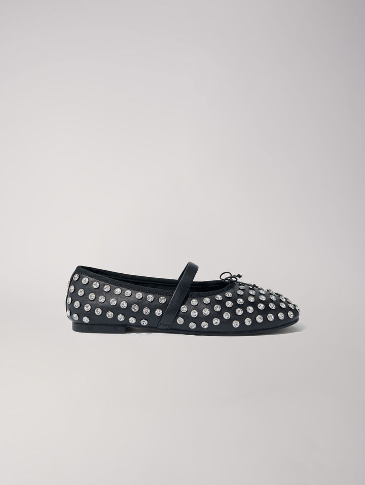 Ballerine ornate di strass