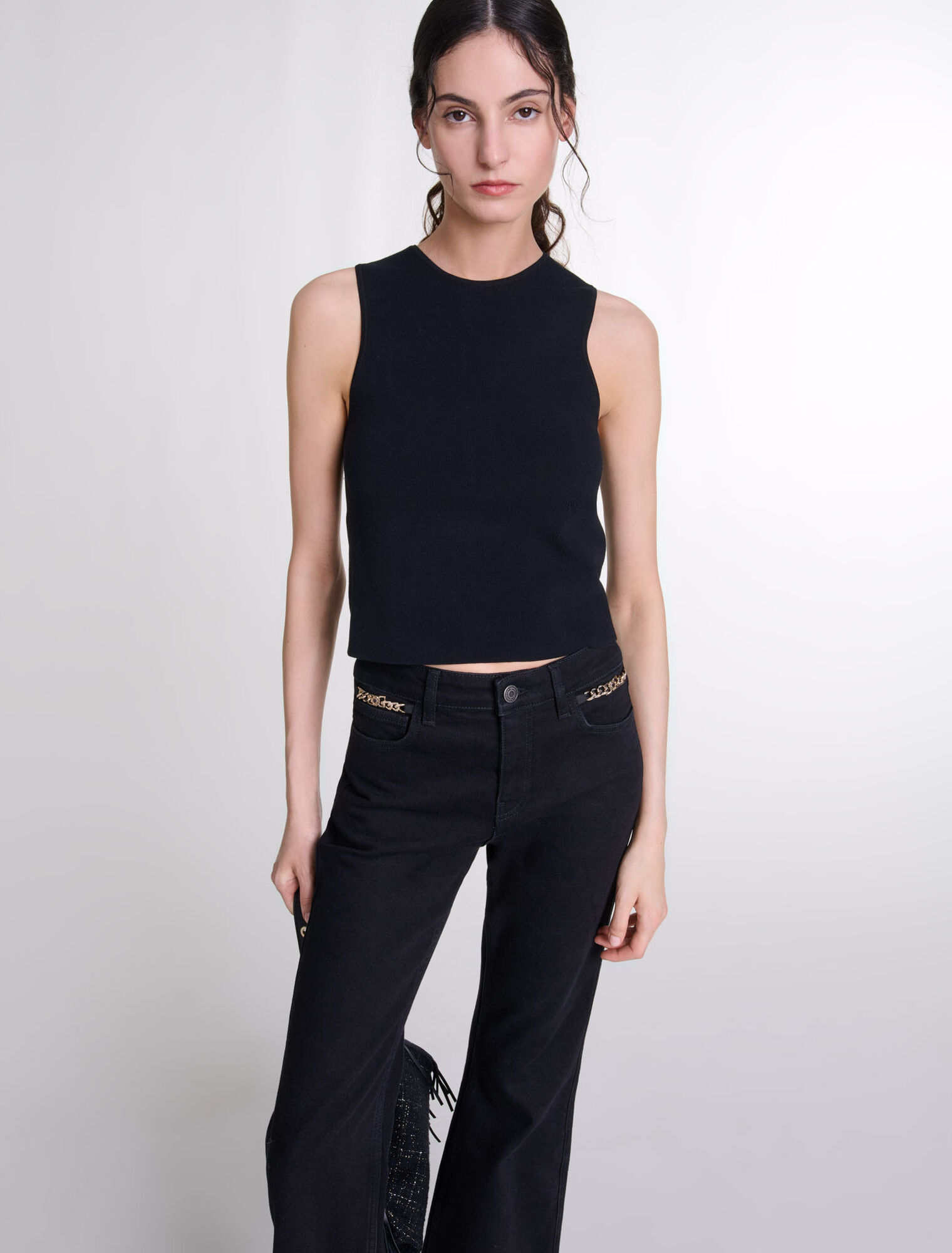 Top corto in maglia