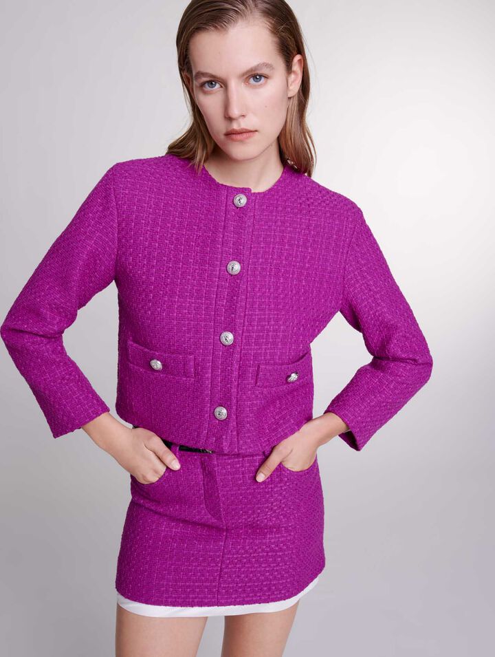 Minigonna in tweed