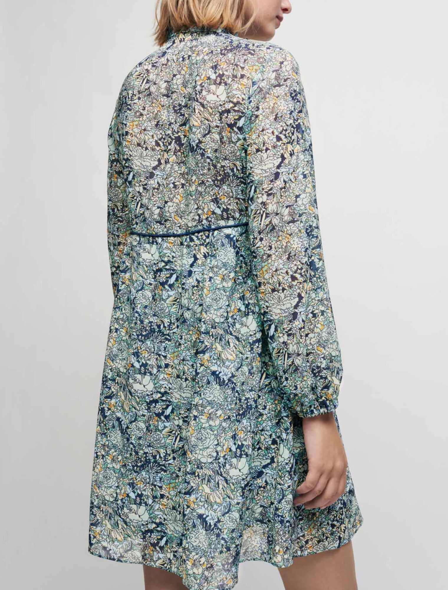 Abito in chiffon stampato