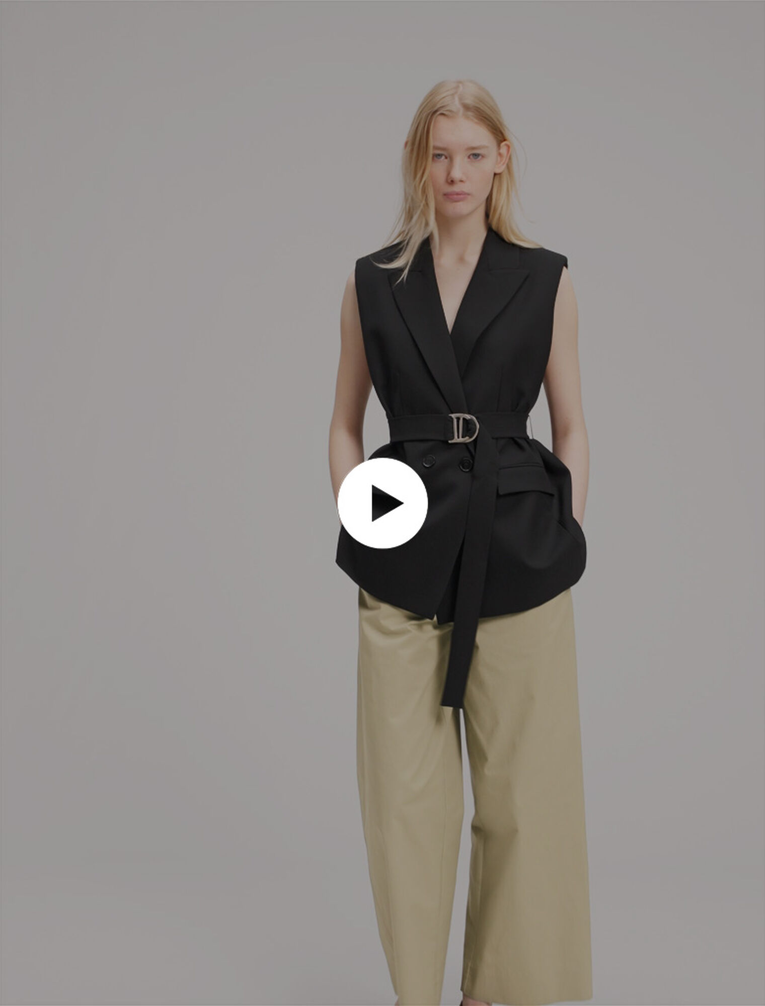 Giacca da tailleur senza maniche 
