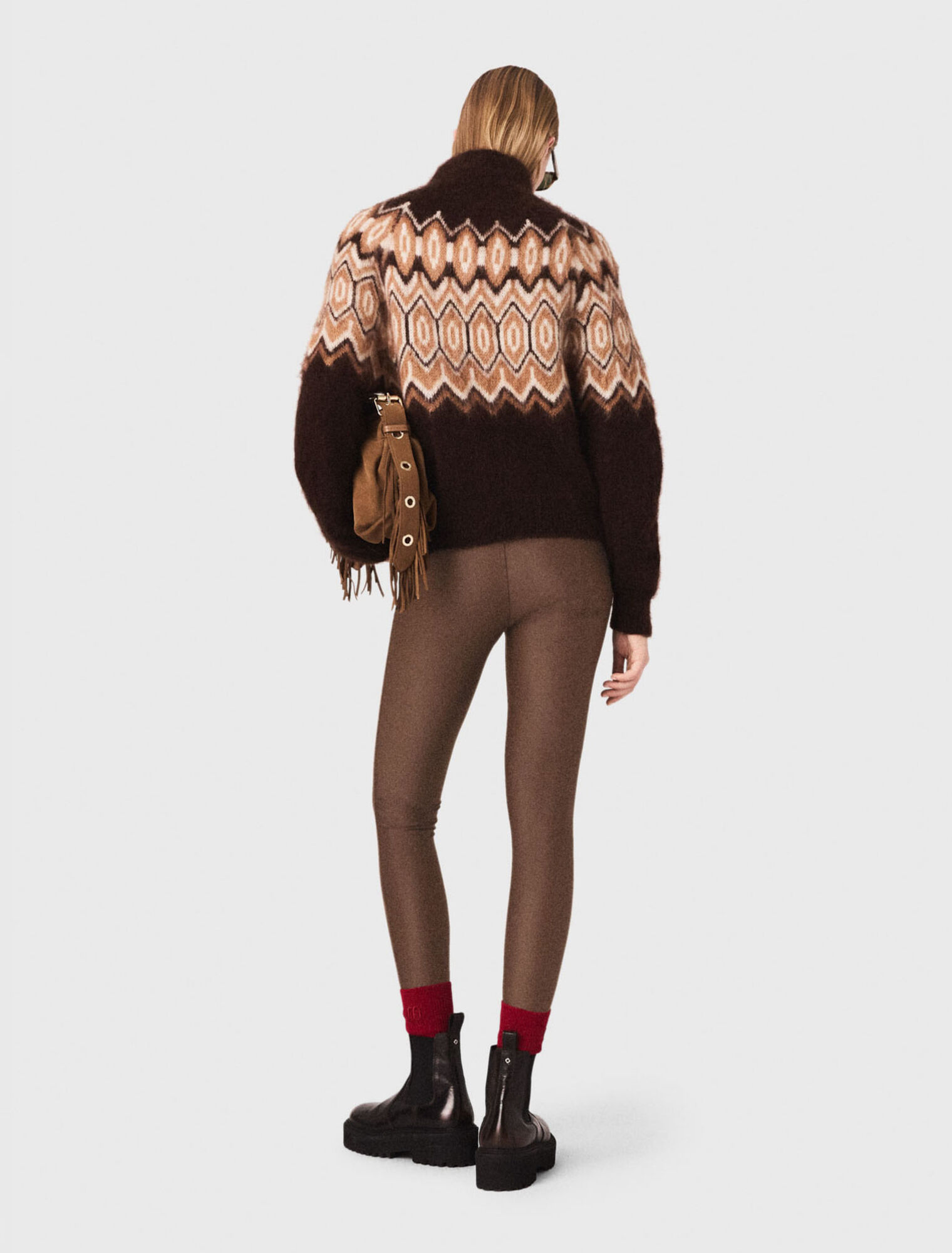 Maglione Fairisle a collo alto
