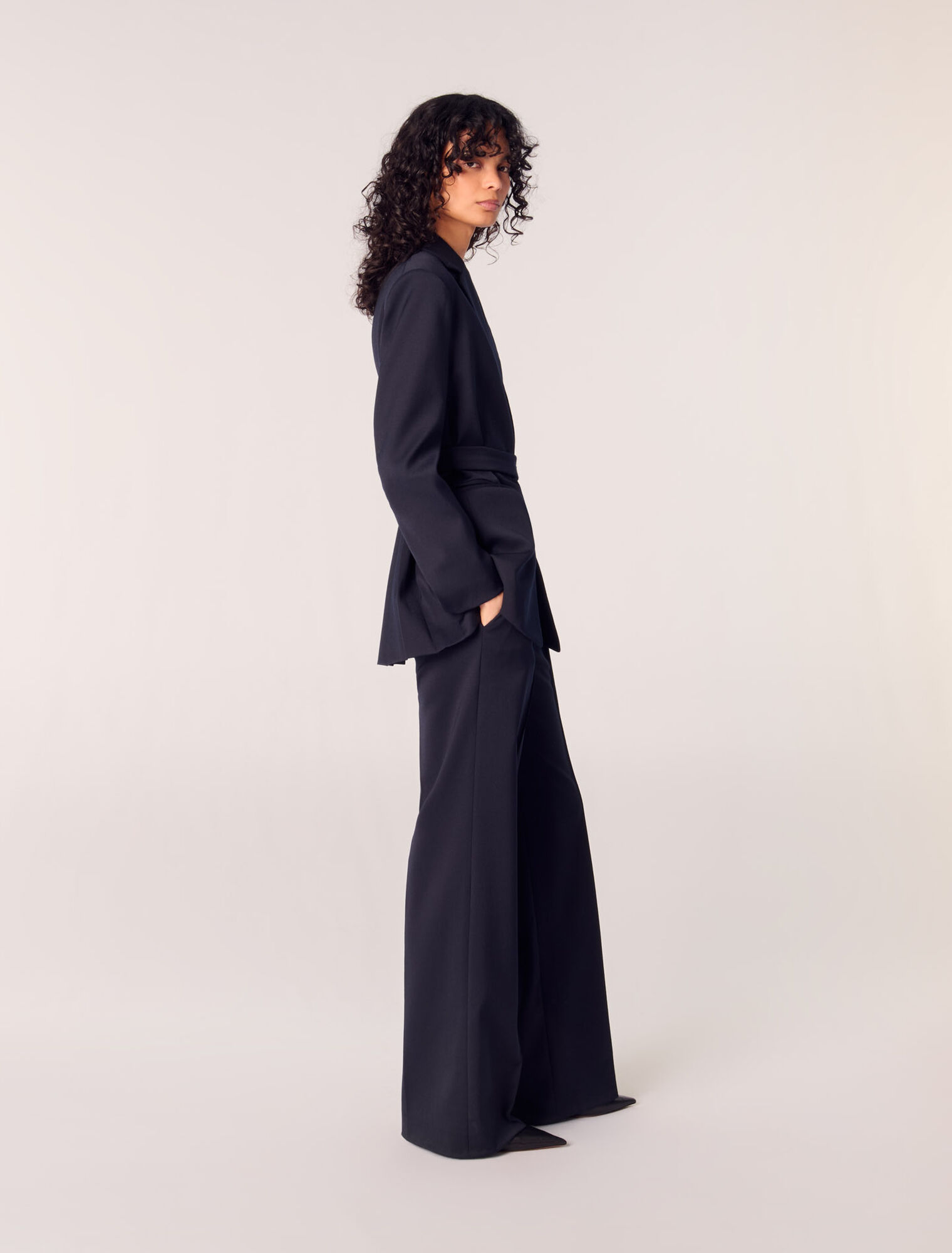 Giacca tailleur retro plissettato