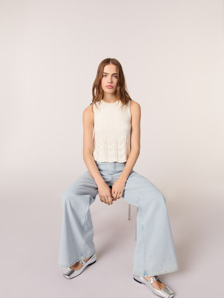 Jeans larghi délavé