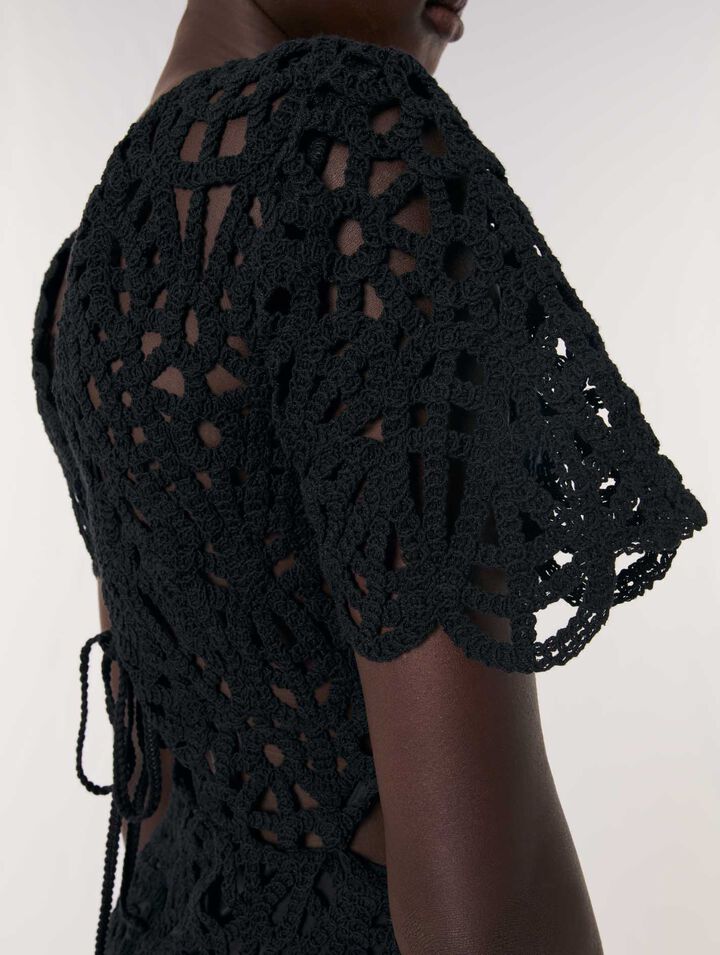 Abito corto in crochet