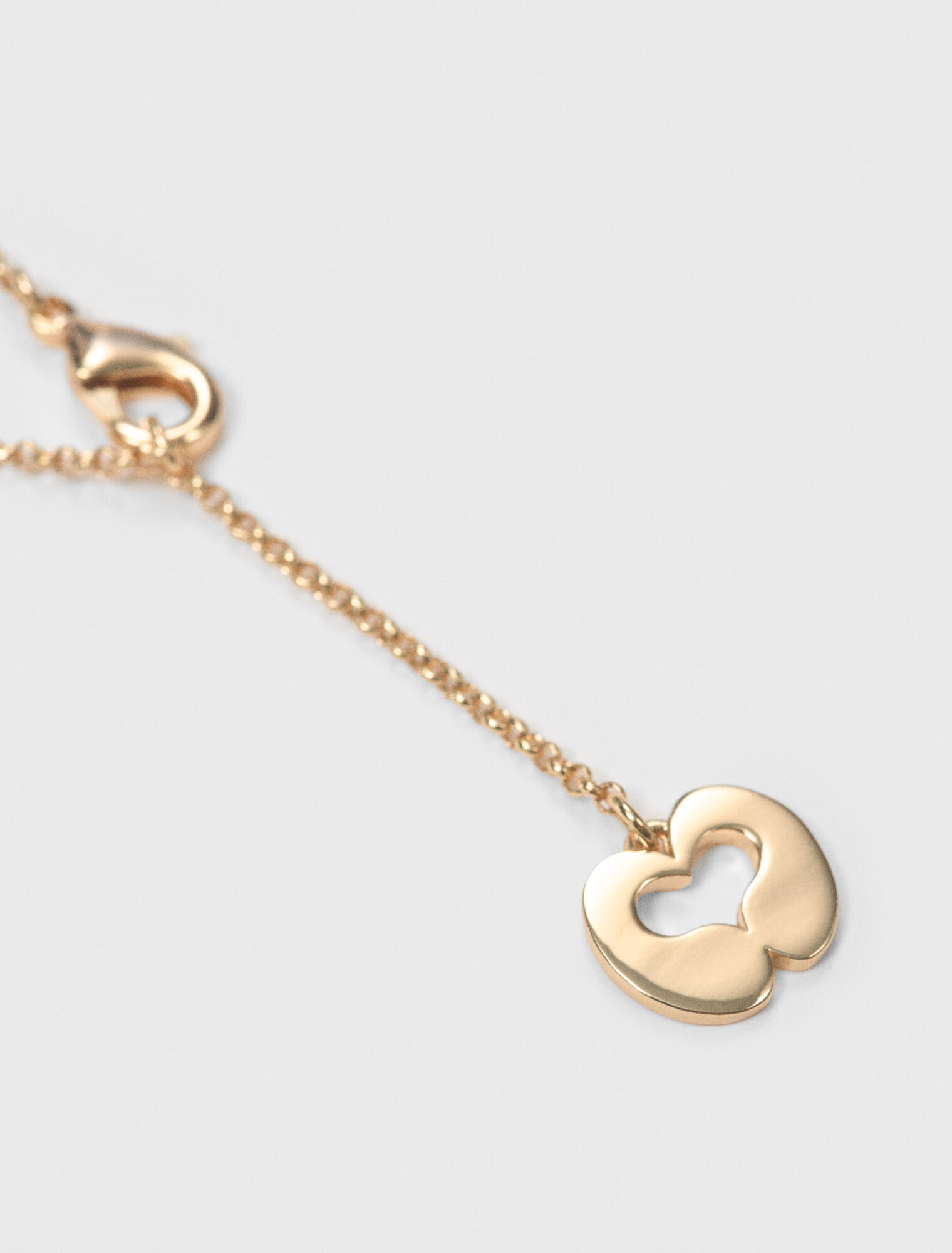 Collana doppia con charm strass