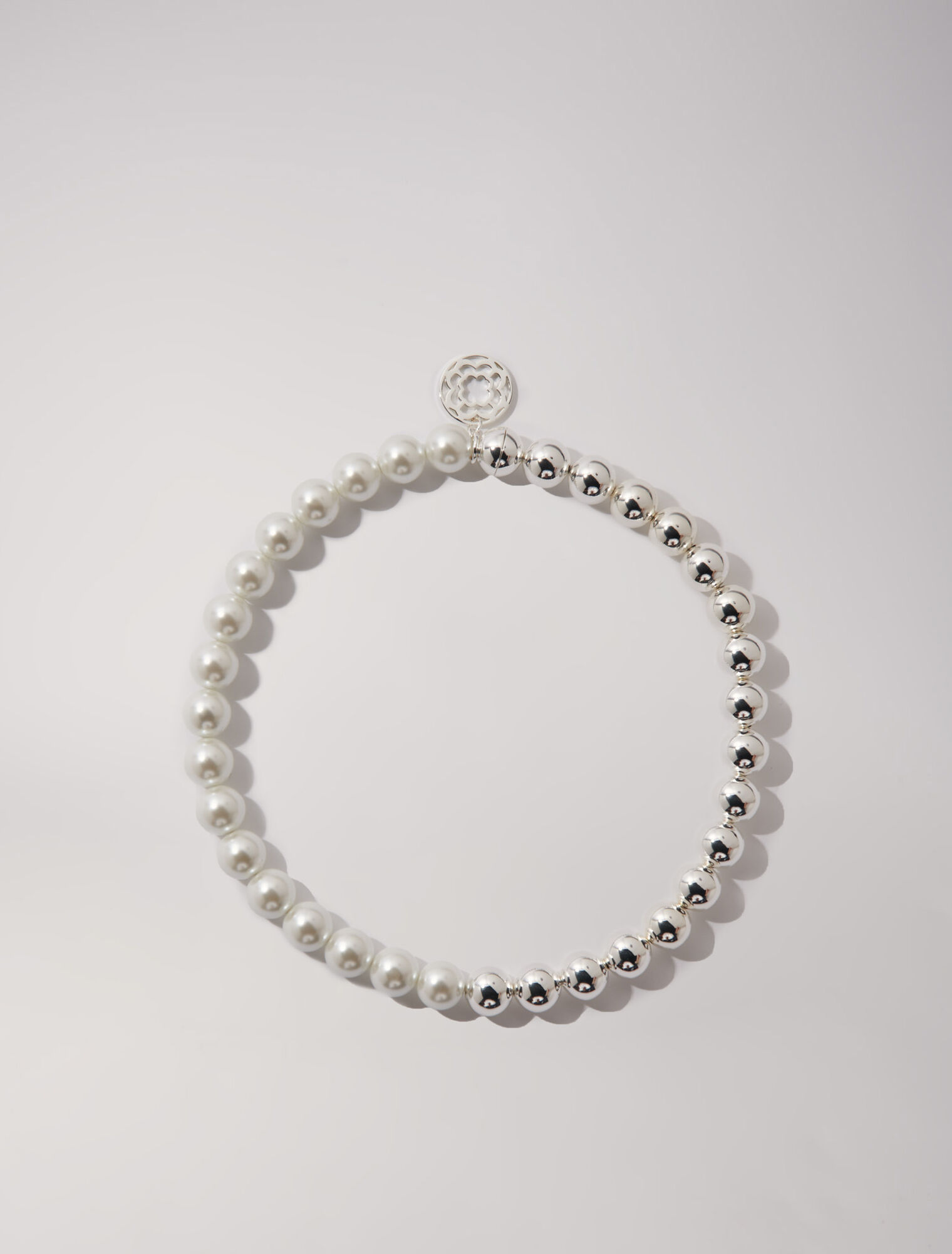 Collana girocollo con mix di perle