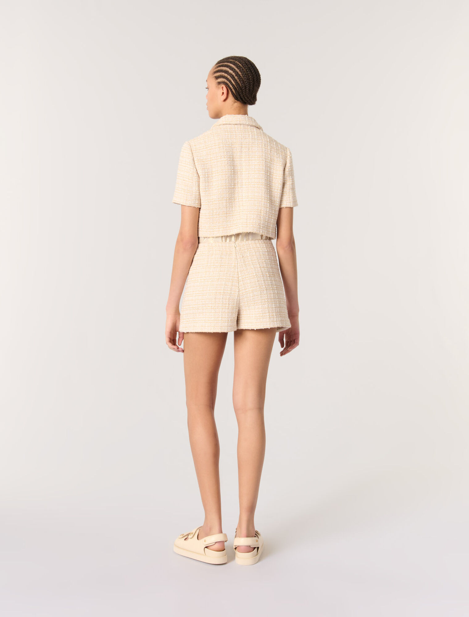 Giacca corta in tweed