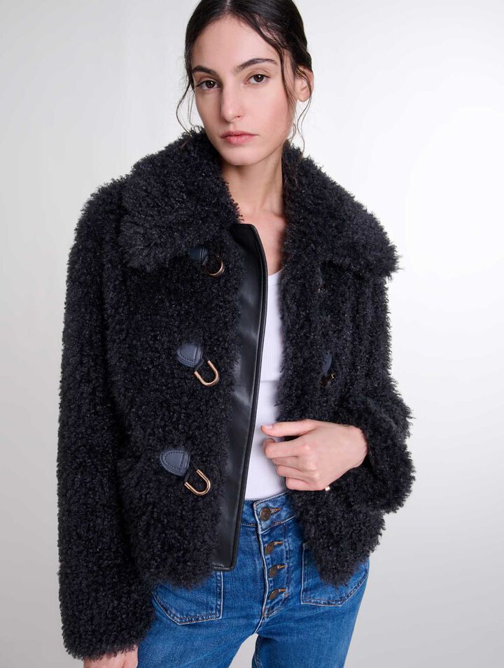 Cappotto corto in spugna