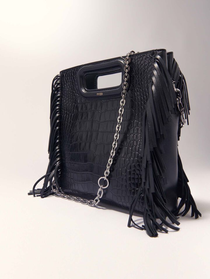 Borsa M Mini in pelle di coccodrillo