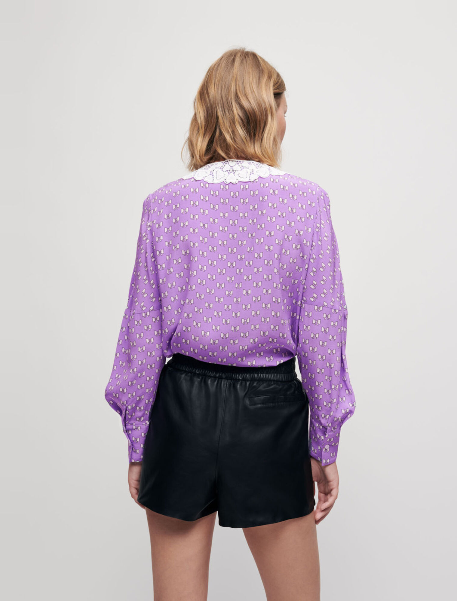 Camicia con stampa a fiocchi