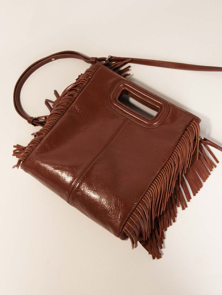 Borsa M in pelle craquelé